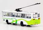 White 1:76 SK5105GP NO.8 Diecast Shanghai Trolley Bus Model