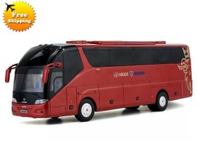Red 1:42 Scale Die-Cast Scania Higer A90 Tour Bus Model