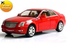 Kids 1:32 White / Black / Red / Silver Diecast Cadillac CTS Toy