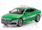 Kids Green / Blue / Yellow 1:32 Scale Diecast VW CC Taxi Toy