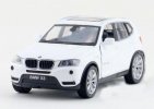 White / Red / Orange 1:32 Scale Kids Diecast BMW X3 SUV Toy