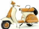 Yellow / Pink 1:8 Vintage Tinplate 1965 Vespa Scooter Model