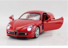 White / Yellow / Gray / Red 1:32 Diecast Alfa Romeo 8C Toy