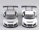 Silver / White 1:24 Scale Diecast Audi R8 LMS Model