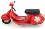 Red Vintage Tinplate 1:8 Scale 1969 Vespa Scooter Model
