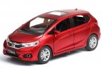 1:32 Scale Red / Orange / White / Green Diecast Honda Fit Toy