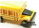 Kids Wooden Yellow School Bus Toy