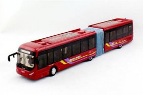 Wine Red 1:42 Scale Diecast Young Man BRT Bus Model
