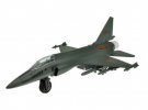 Kids Gray / Yellow / White Die-Cast JF-17 Fighter Aircraft Toy