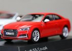1:43 Scale Red Diecast 2017 Audi S5 Coupe Model