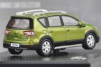 Green 1:43 Scale Diecast Nissan Livina Model