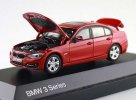 1:43 Scale Red / White / Gray Diecast BMW 3 Series Model