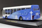 1:64 Scale Blue-White Die-Cast 2008 BeiJing Olympic Bus Model