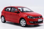 Red 1:18 Scale Diecast VW New Polo Model
