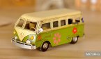Green / Red / Pink Small Size Vintage Tinplate VW Bus Model