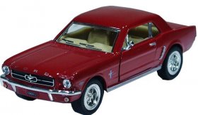 Kids Black / Red / White / Blue Diecast 1964 Ford Mustang Toy