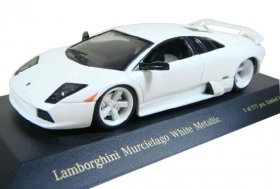 1:43 Scale White Diecast Lamborghini Murcielago Model