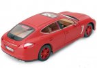 Red / Yellow 1:24 Scale Diecast Porsche Panamera Turbo Model