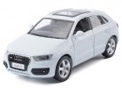 White / Orange / Brown 1:32 Scale Kids Diecast Audi Q3 Toy