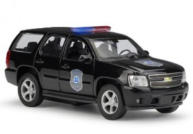 Black 1:36 Scale Kids Welly 2008 Diecast Chevrolet Tahoe Toy
