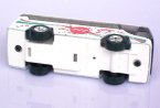 Pull-back Function Mini Scale White-red Kids Tour Bus Toy