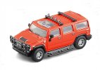 Kids 1:64 Scale White / Red / Yellow Diecast 2008 Hummer H2 Toy