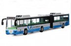 Large Scale Green /Orange / Blue Kid Diecast Articulated Bus Toy