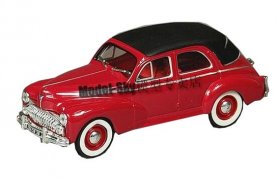 Red 1:43 Scale Norev Diecast Peugeot 203 Model