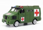 Kids Army Green Ambulance Diecast VW 9.150 ECE Armour Truck Toy