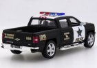 1:46 Silver / Black Diecast Chevrolet Silverado Pickup Truck Toy