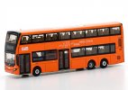 Orange Tiny Diecast Volvo B8L MCV Double Decker Bus Model