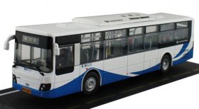 1:50 Scale White NO.799 Diecast Daewoo ShangHai City Bus Model