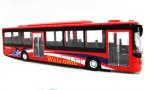 Kids 1:50 Scale Red / Blue Diecast City Bus Toy