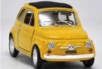 Yellow / Red / Blue 1:24 Scale Bburago Diecast Fiat 500F Model