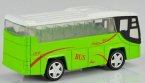 Kids 1:64 Scale White / Green Die-Cast Tour Bus Toy