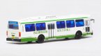 1:76 Scale White NO.81 Die-Cast FLXIBLE City Bus Model