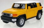 Yellow / Blue Kids 1:36 Welly Diecast Toyota FJ Cruiser Toy
