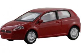 Red 1:43 Scale Mondo Motors Diecast Fiat Punto Model