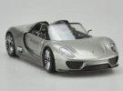 Gray 1:24 Scale Welly Diecast Porsche 918 Spyder Model