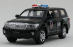 Black Kids 1:32 Scale Police Diecast Toyota Land Cruiser Toy
