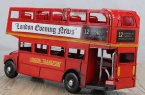 Medium Scale Red Open Top 1905 London Evening News Bus Model
