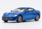 1:64 Scale Blue / Yellow Diecast Maserati GranTurismo Model