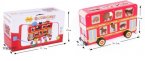 Kids Large Scale Red Animal Wooden Double-Decker Bus