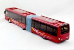 Wine Red 1:42 Scale Diecast Young Man BRT Bus Model