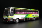 White-Green 1:76 Scale CMNL Die-Cast Mitsubishi Aero Bus Model