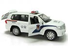 White 1:32 Scale Police Theme Kids Diecast Toyota Land Cruiser