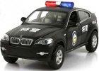 Kids White / Black Police Theme Diecast BMW X6 SUV Toy