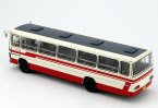 White-Red 1:64 Scale NO.351 Die-Cast BeiJing Bus Model