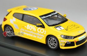 Yellow 1:43 Scale Spark Diecast VW Scirocco R-Cup Model