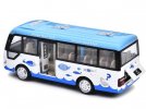 1:40 Scale Kids Blue-White Diecast City Bus Toy